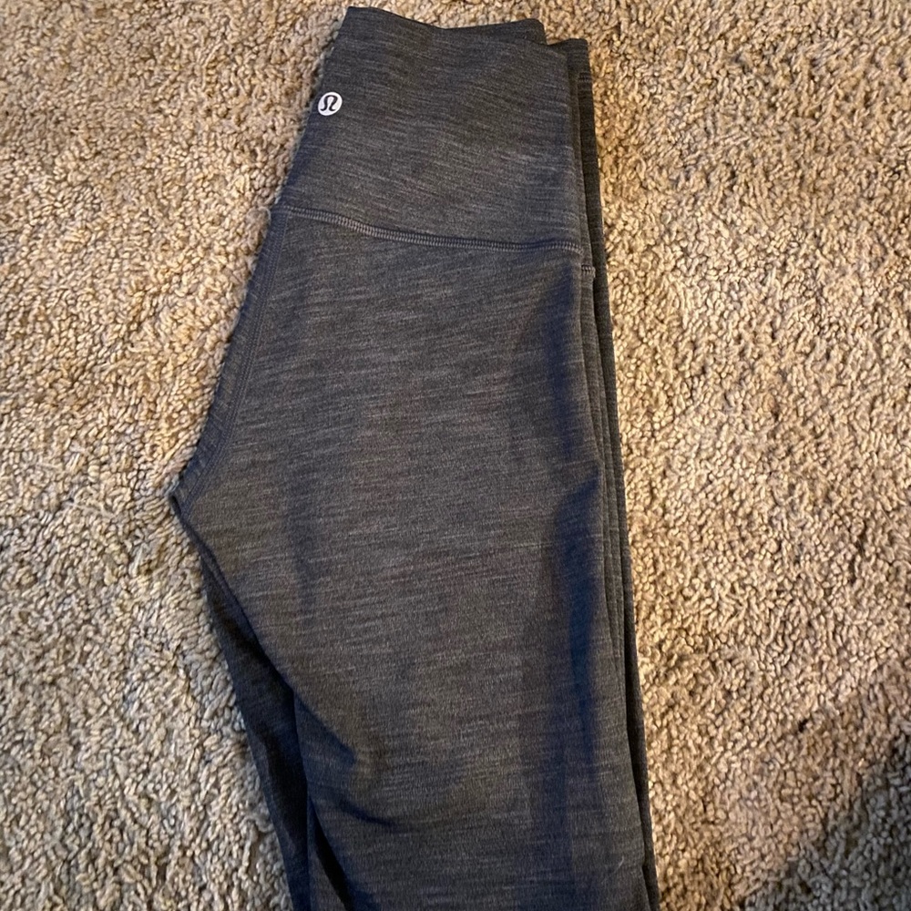 Lululemon grey leggings 28”